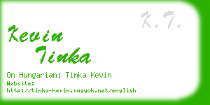 kevin tinka business card